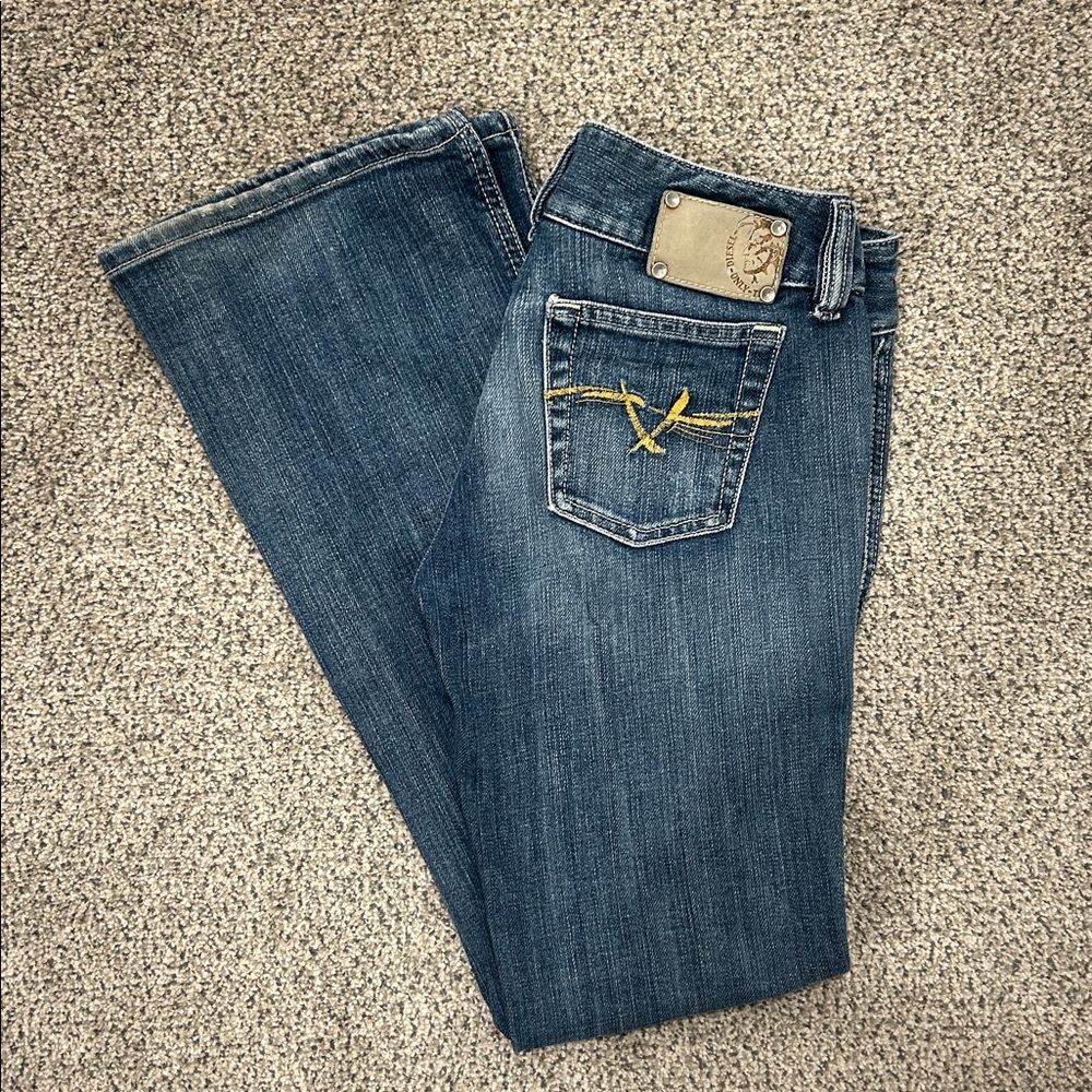 Women's Diesel Distressed Bootcut “Hush DS” Jeans